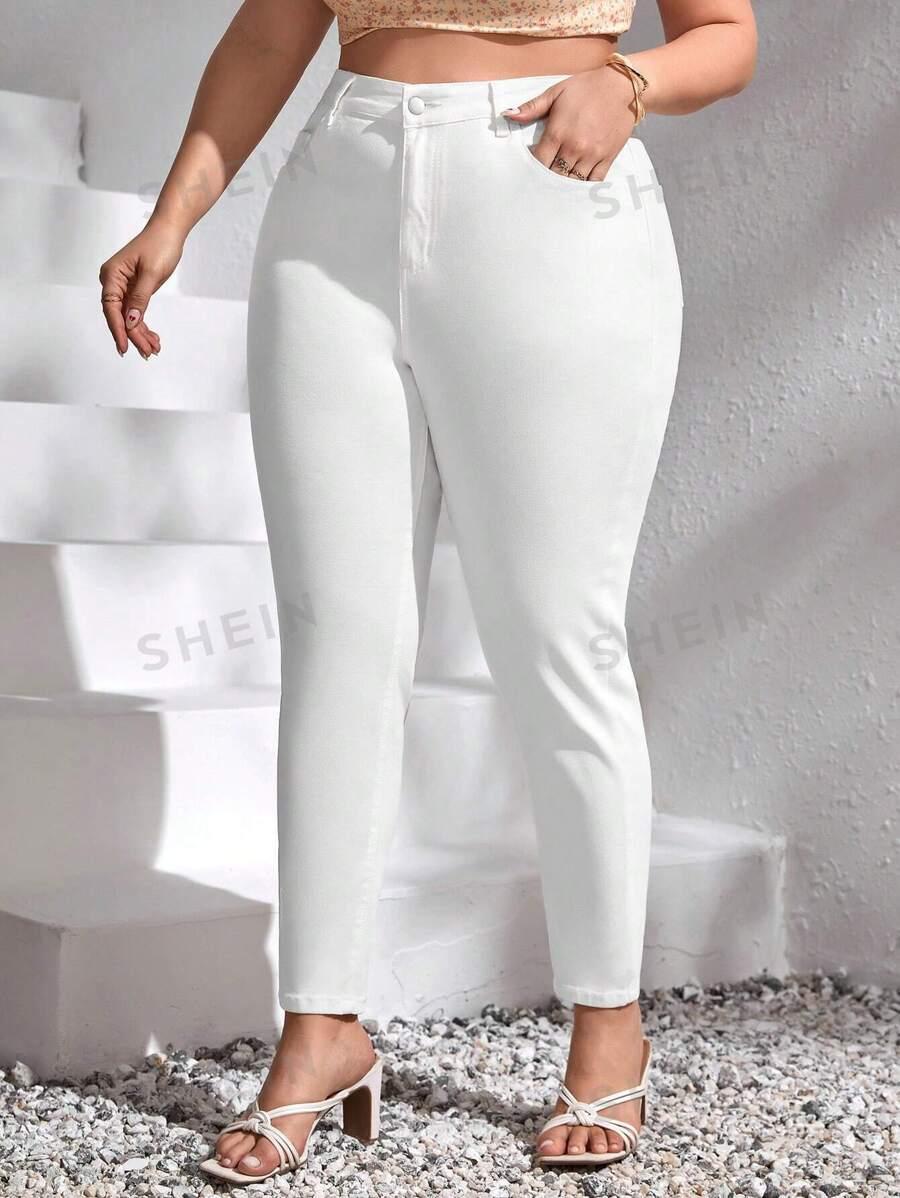 JEANSY DAMSKIE SLIM WYSOKI STAN BAWEŁNA