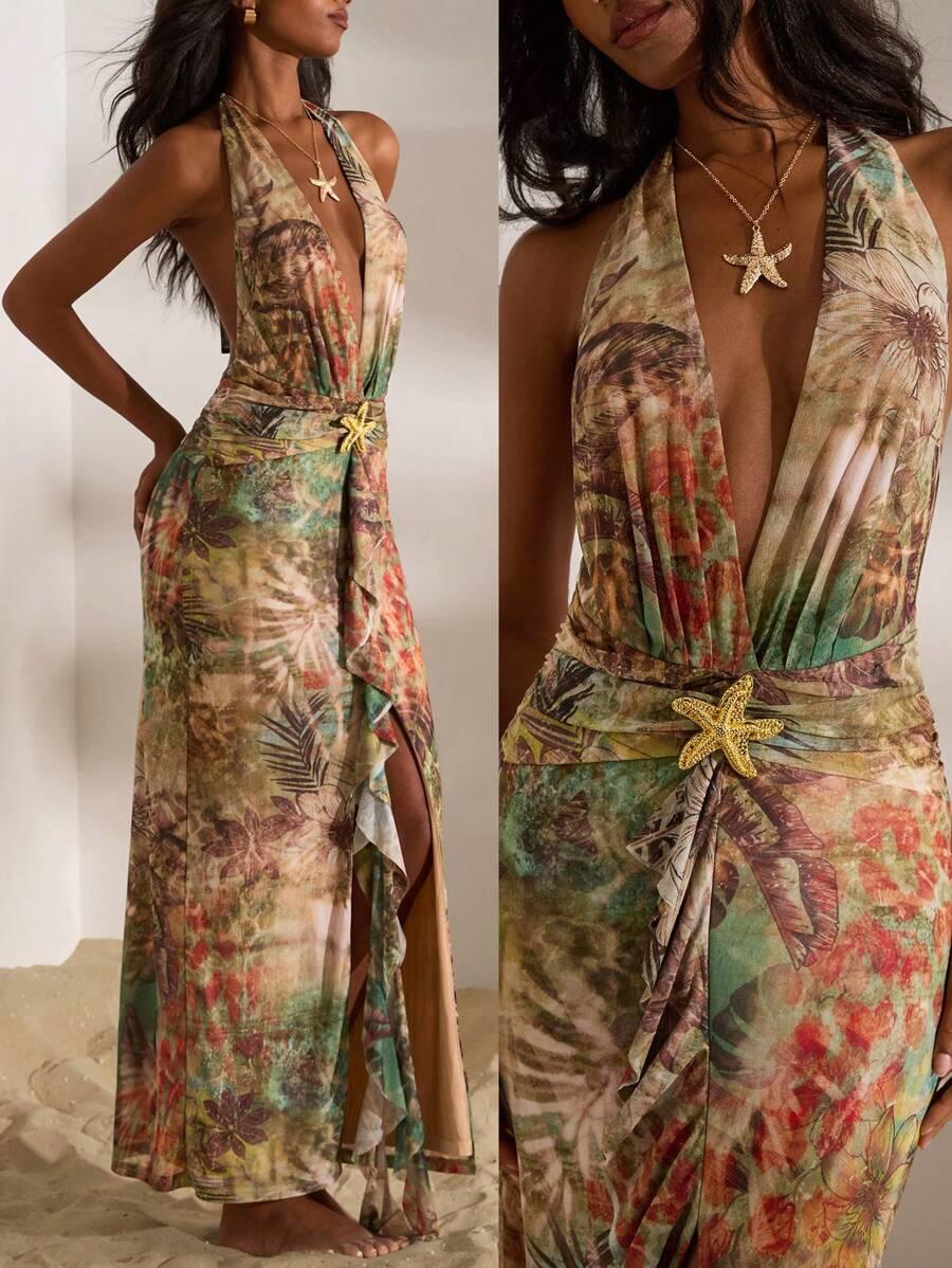 maxi sukienka print