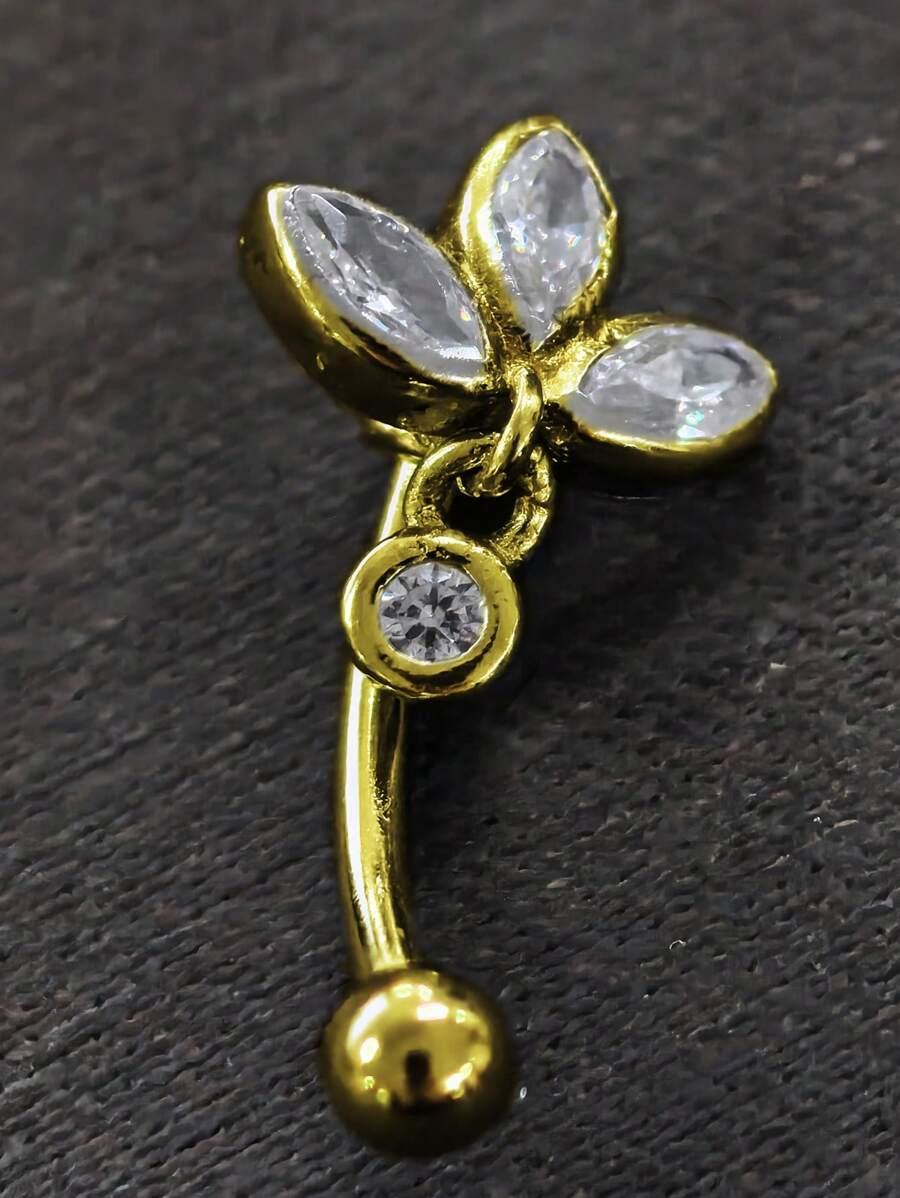 złoty kolczyk do pępka 10mm