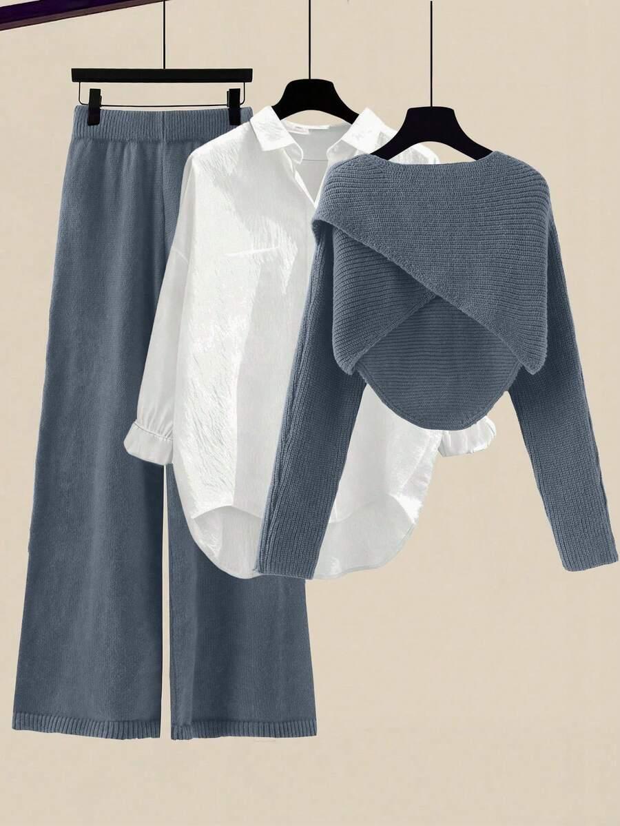 spodnie sweter komplet
