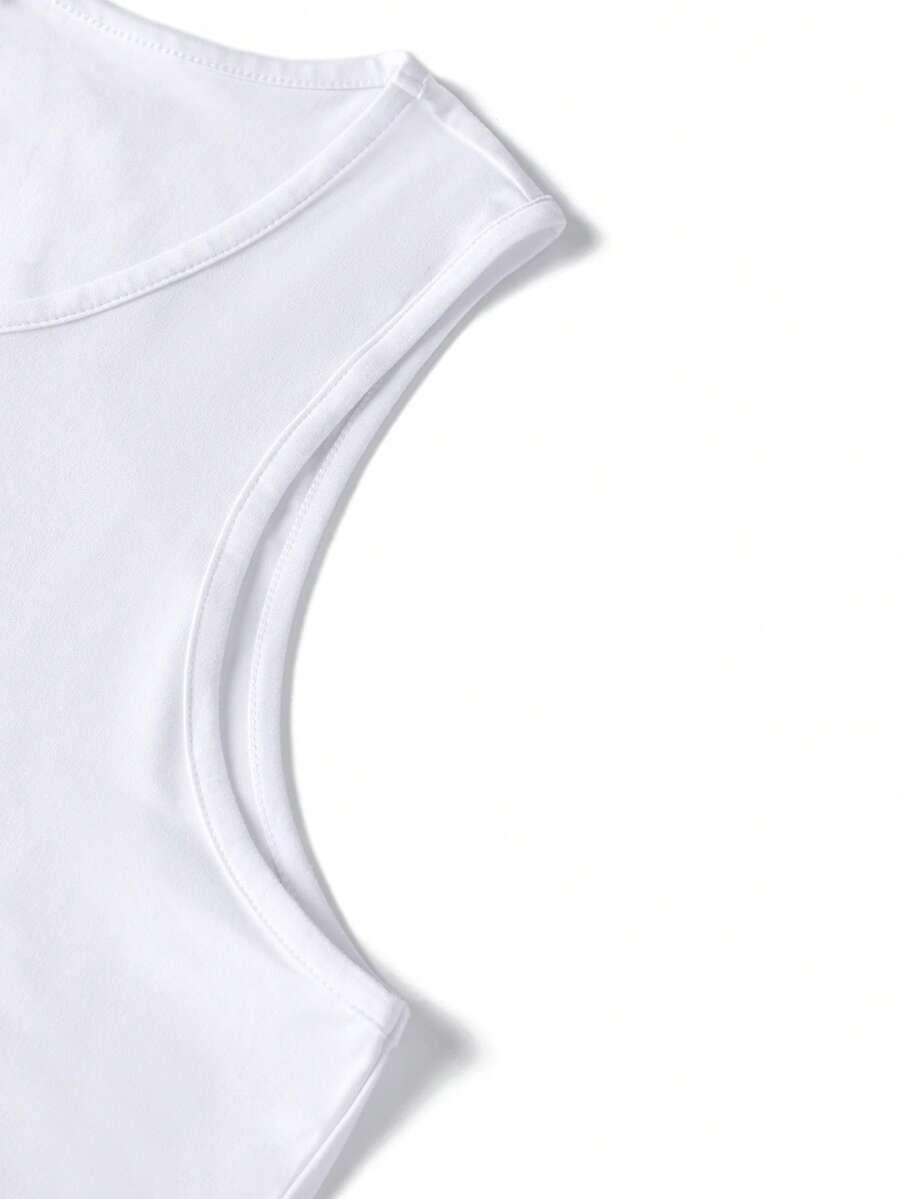 BIAŁA KOSZULKA BEZ RĘKAWÓW 3-pack