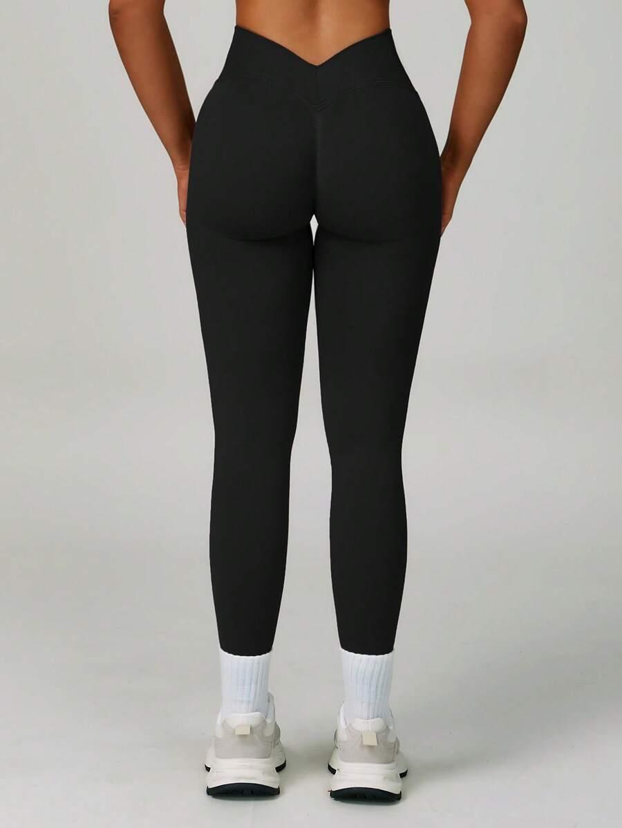 czarne legginsy sportowe