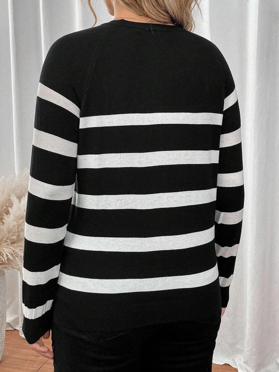 sweter print paski 