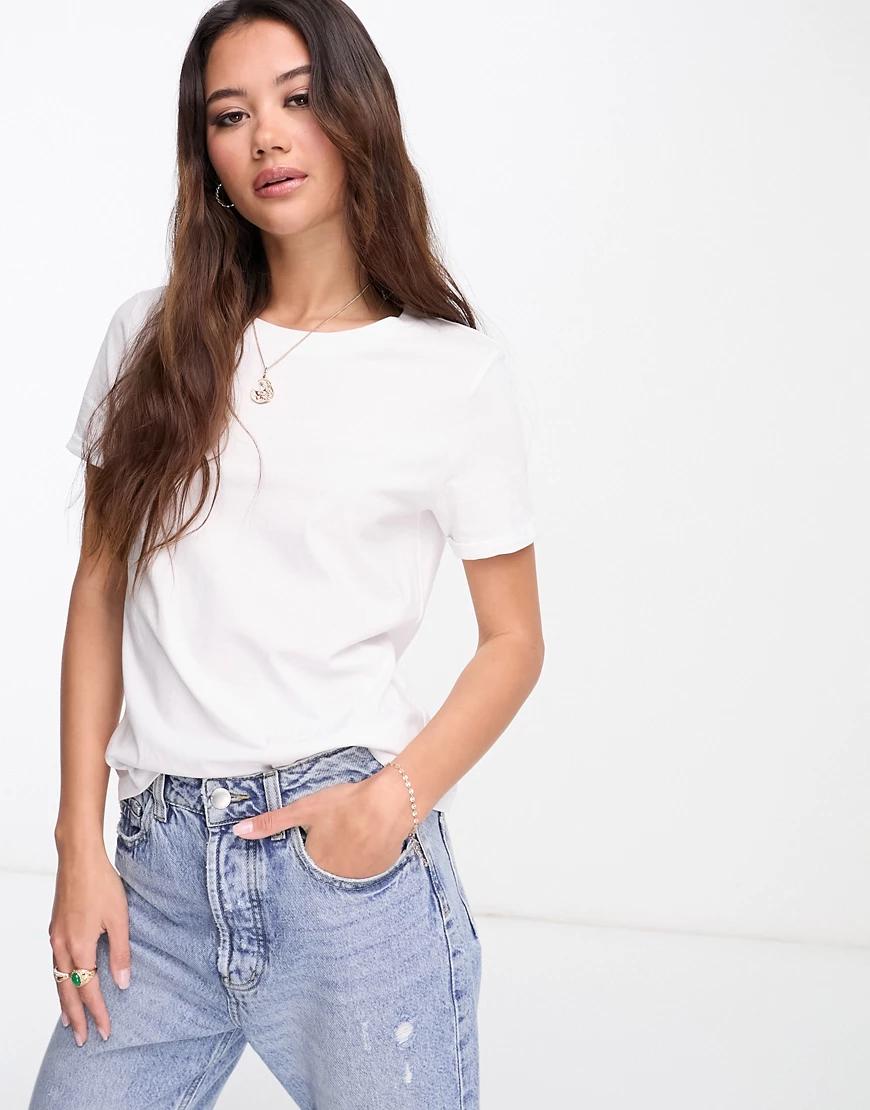 KLASYCZNY GŁADKI BIAŁY T-SHIRT BASIC
