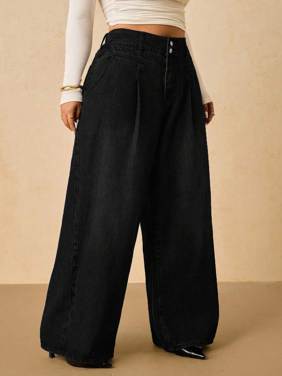 czarne spodnie jeans