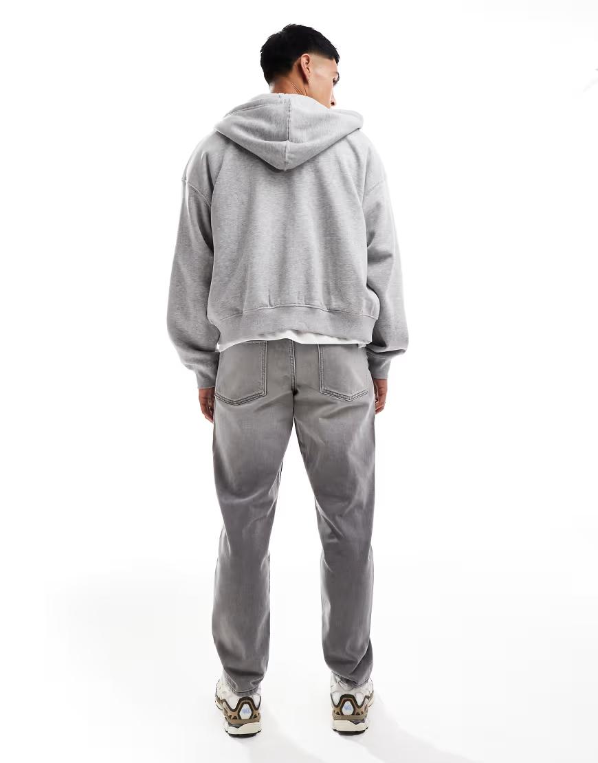 SZARE SPODNIE JEANS