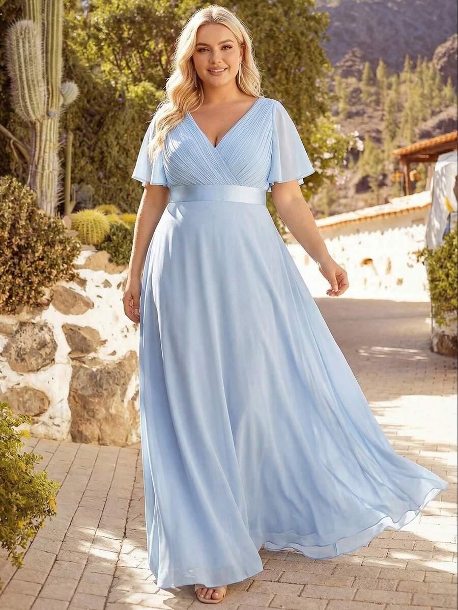 NIEBIESKA MAXI SUKIENKA 