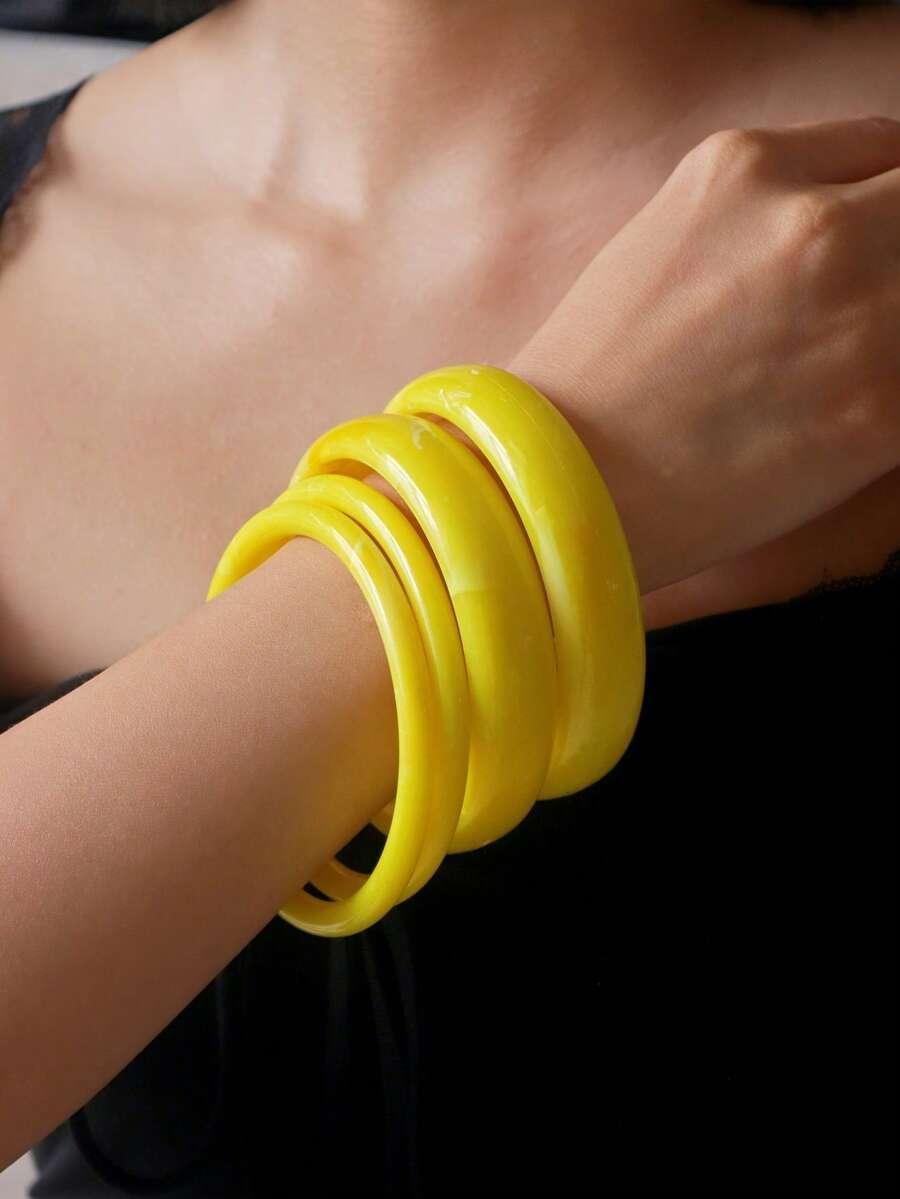 żółta bransoletka 2-pack