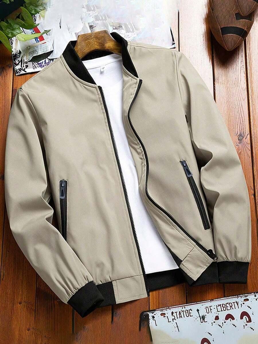 ZIELONA KURTKA BOMBER ZIP