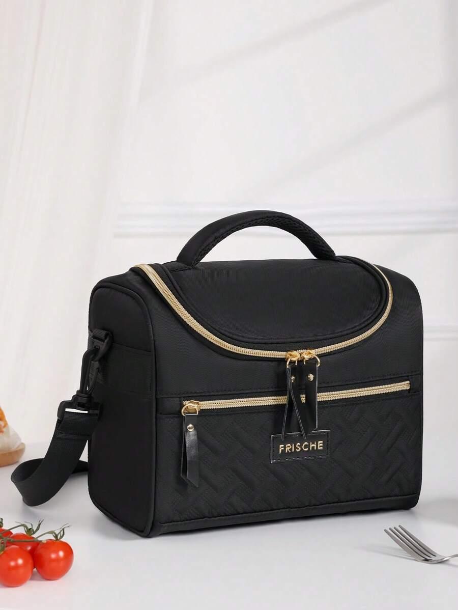 czarna torba lunchbox