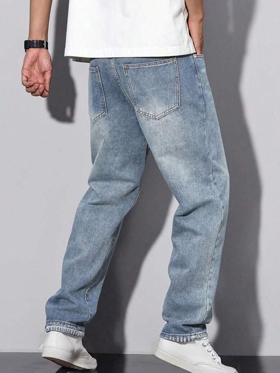 NIEBIESKIE SPODNIE JEANS