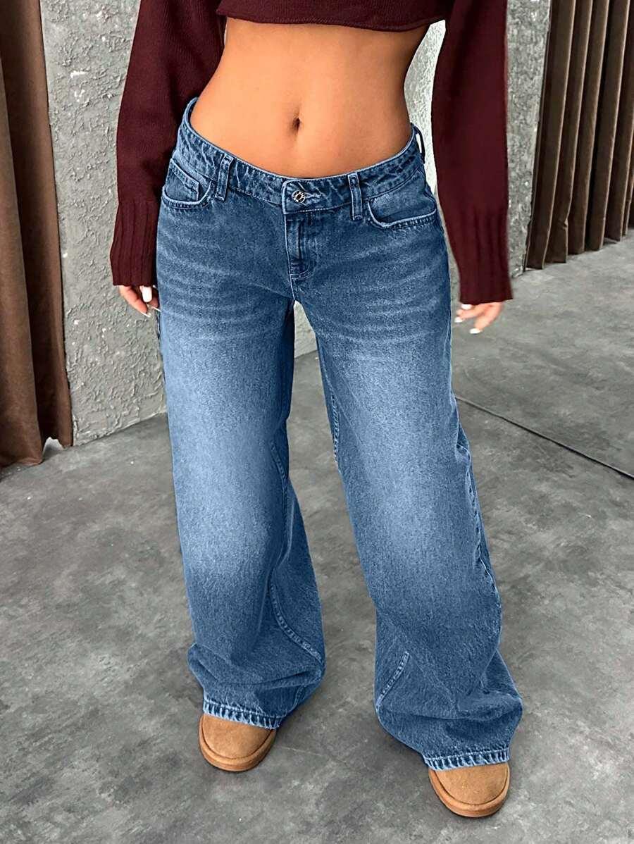 NIEBIESKIE SPODNIE JEANS