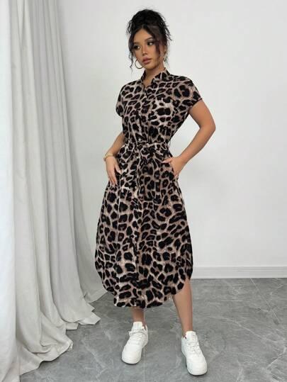 MAXI SUKIENKA ANIMAL PRINT