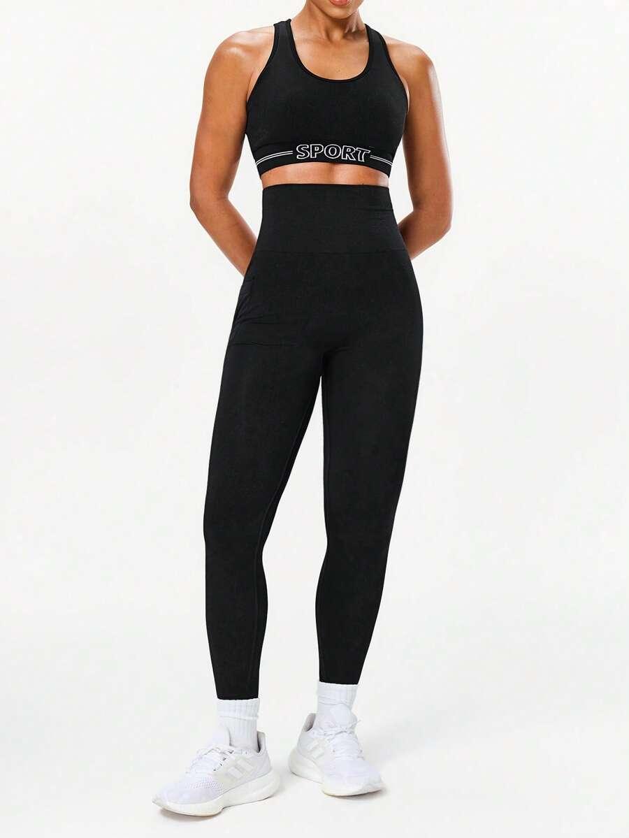 CZARNE LEGGINSY WYSOKI STAN