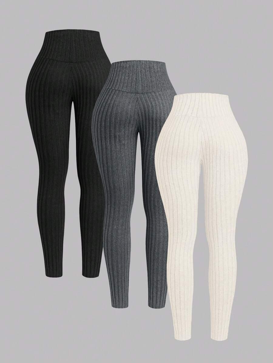 DZIANINOWE SPODNIE 3-PACK