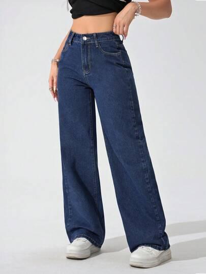 NIEBIESKIE SPODNIE JEANS