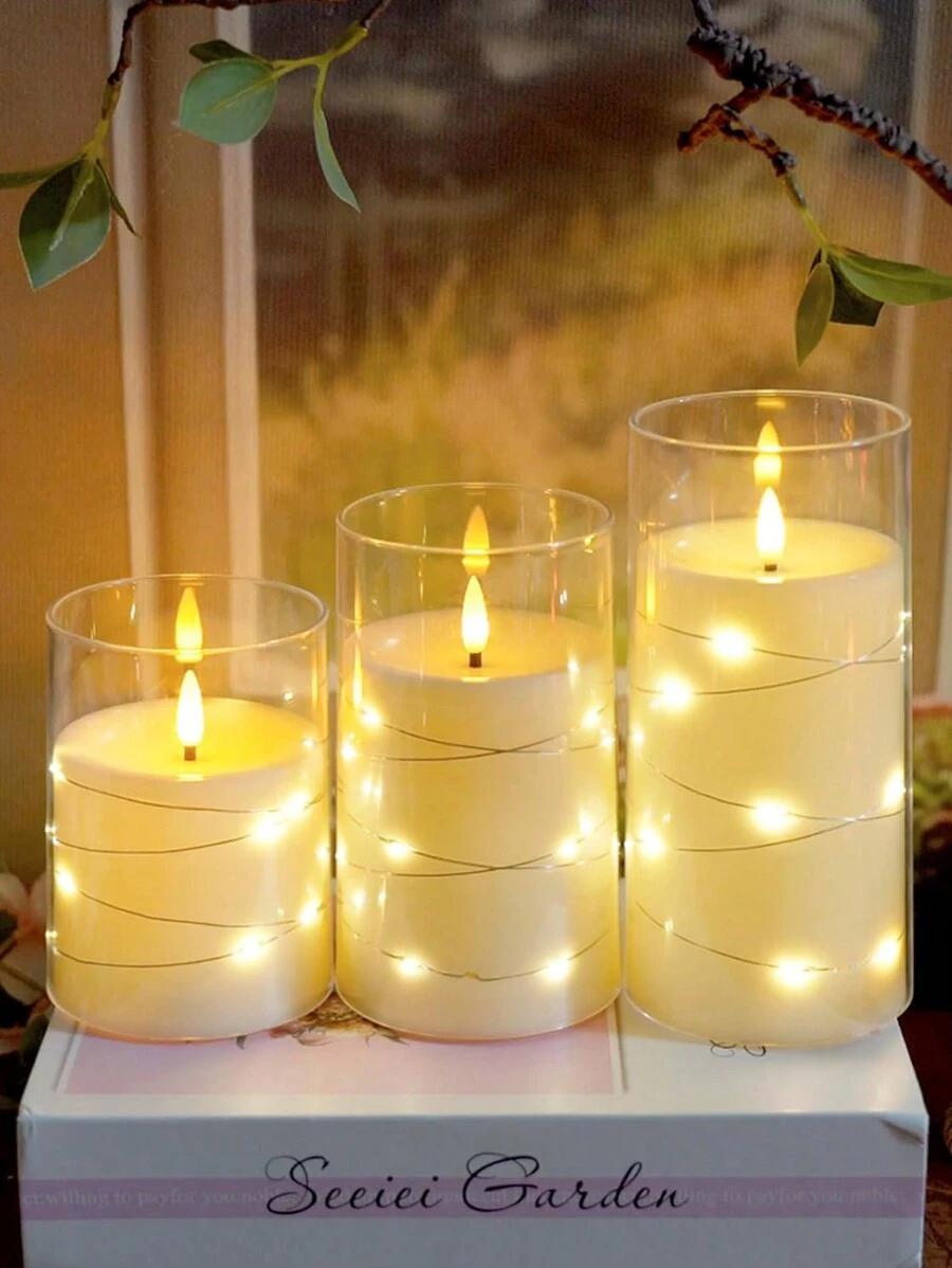 LAMPA ŚWIECA NA BATERIE 3-PACK