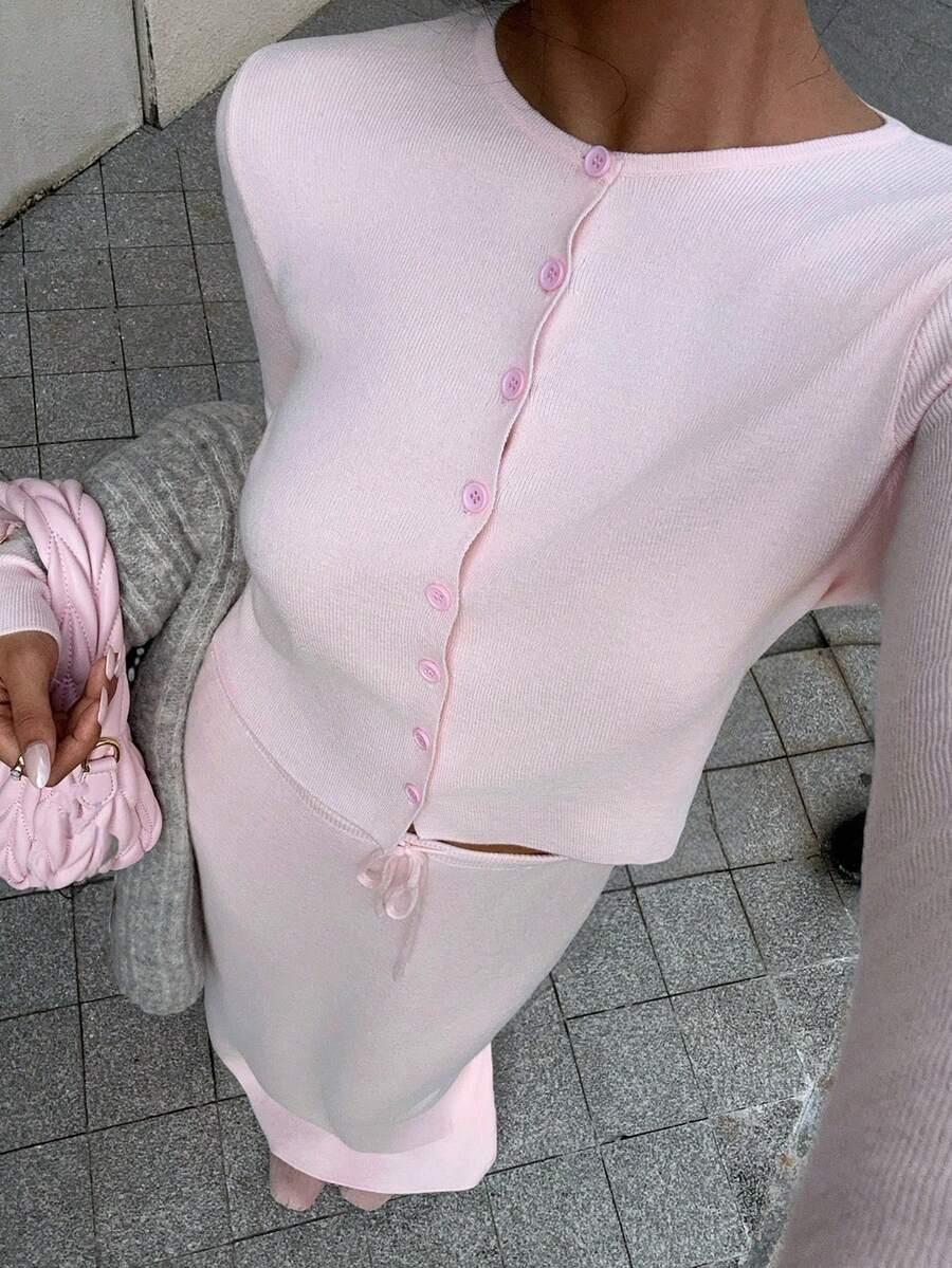sweter spódnica komplet