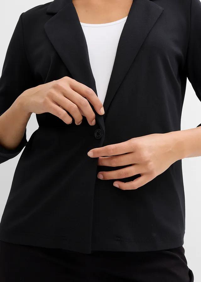 MARYNARKA DAMSKA PLUS SIZE WISKOZA DŁUGI RĘKAW