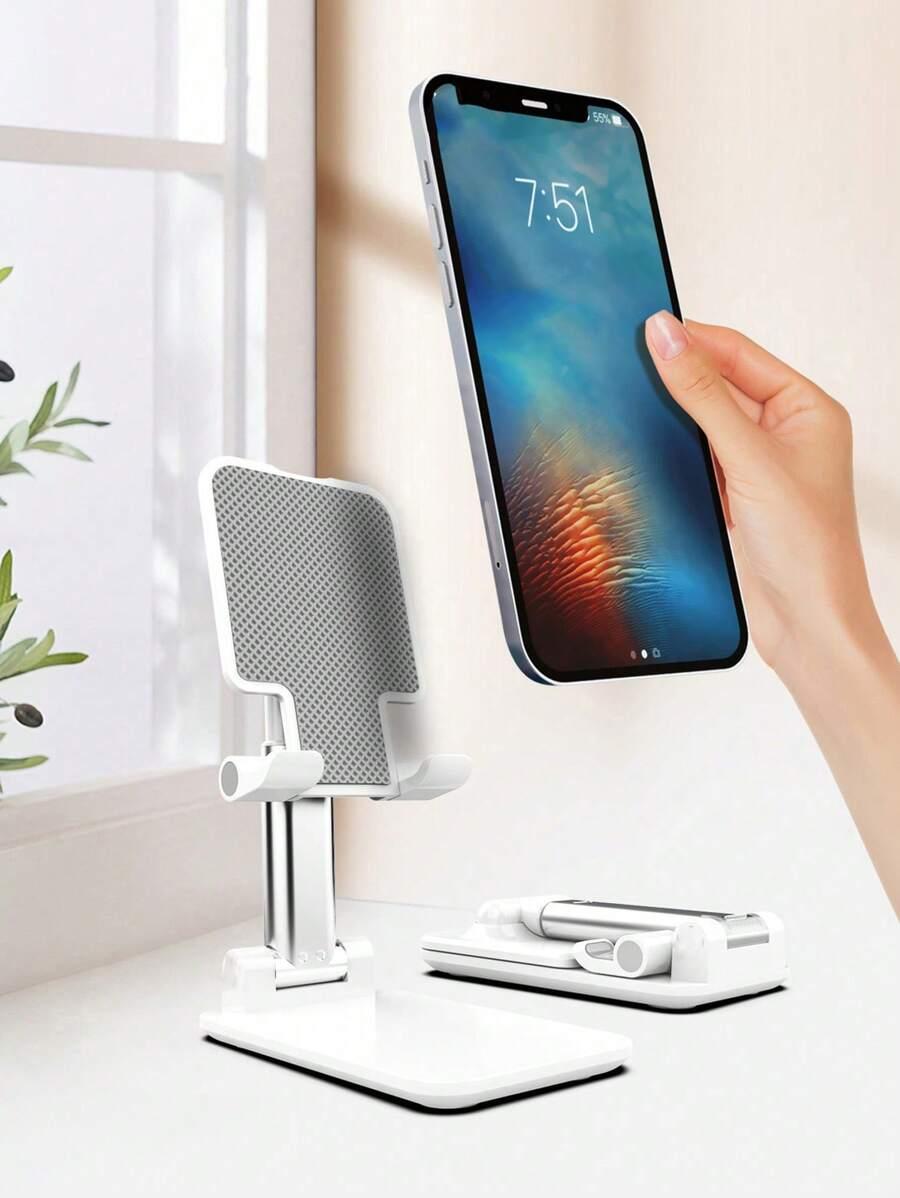 biały uchwyt na telefon 
