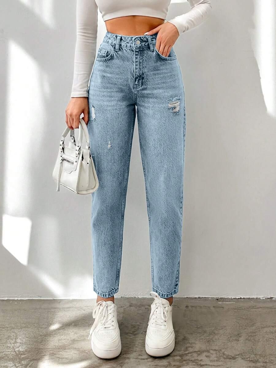 NIEBIESKIE SPODNIE JEANS
