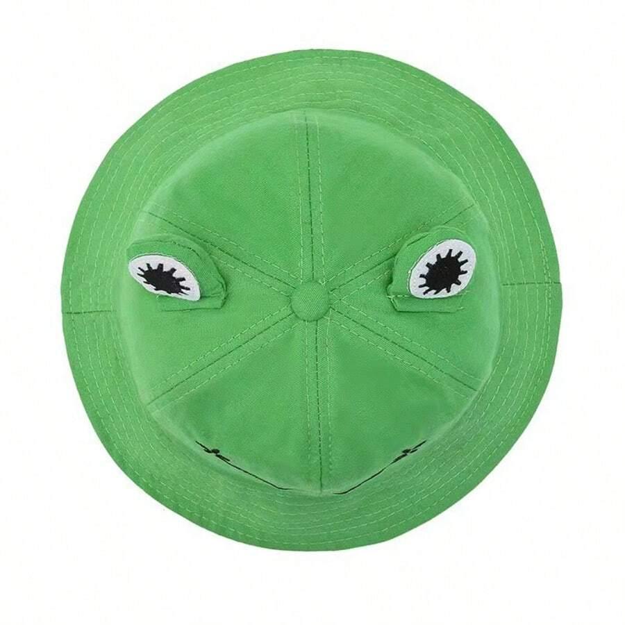 zielona czapka bucket