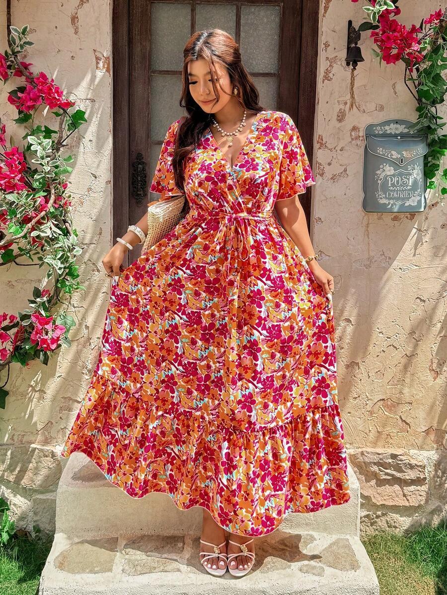 maxi sukienka w kwiaty