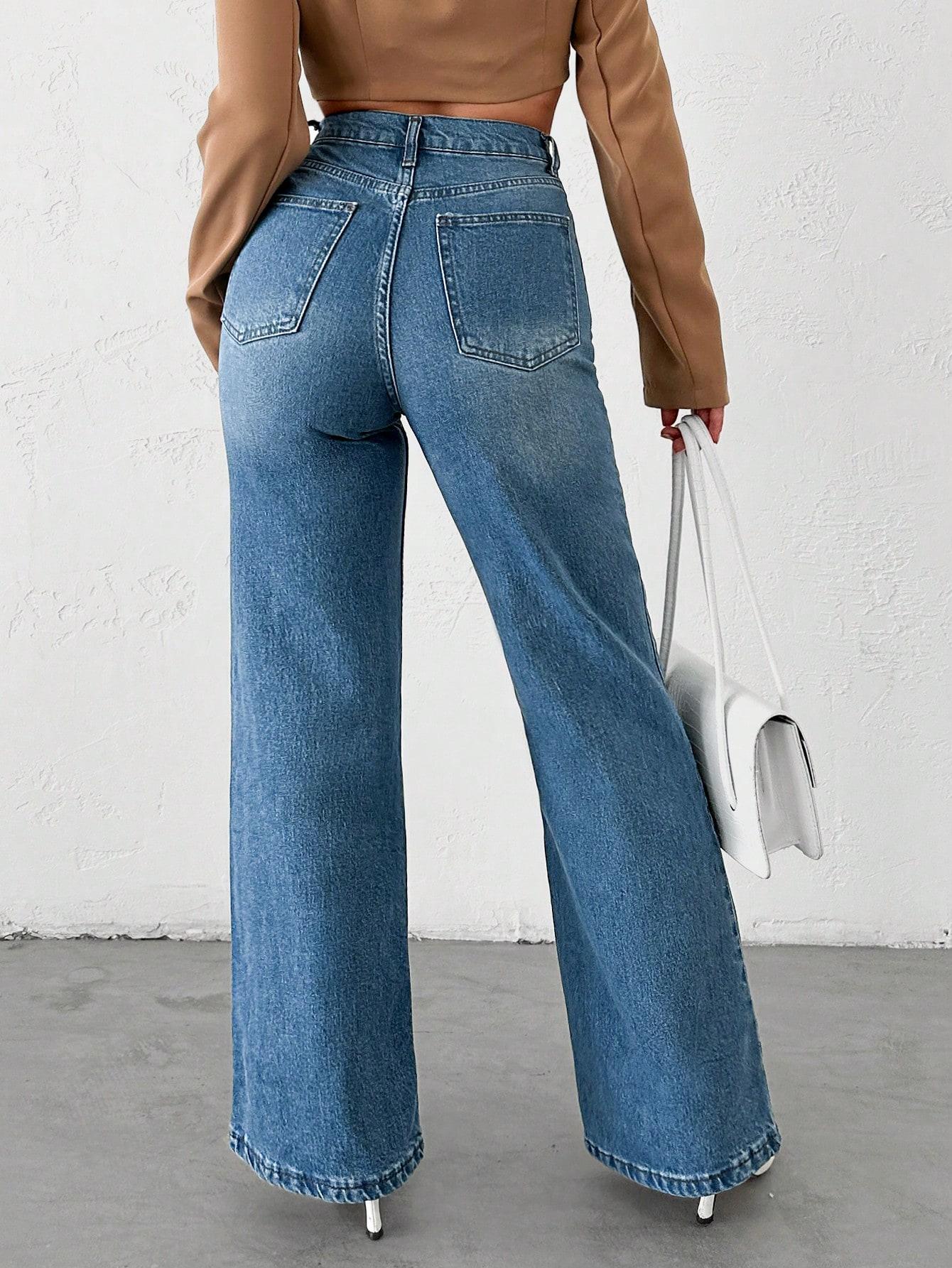 NIEBIESKIE SPODNIE JEANS