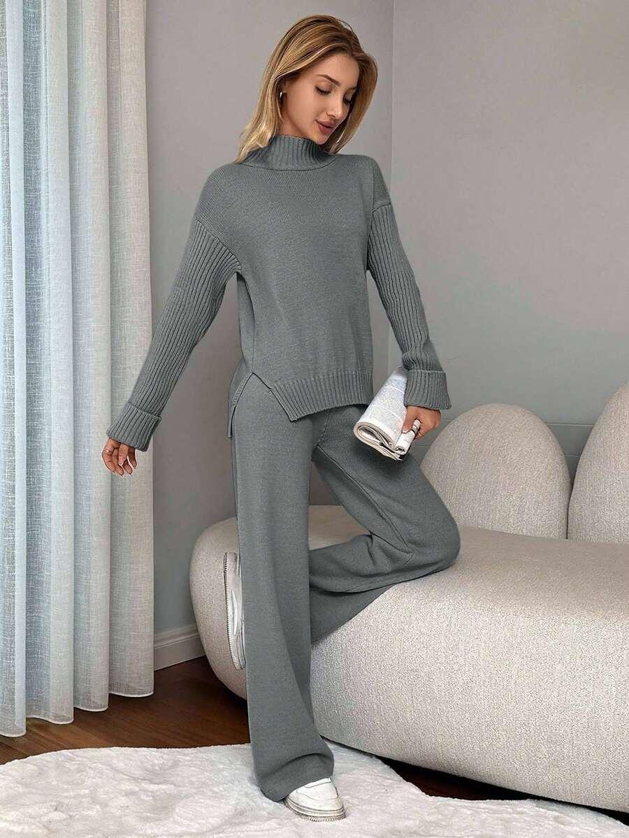 KOMPLET SWETER SPODNIE 