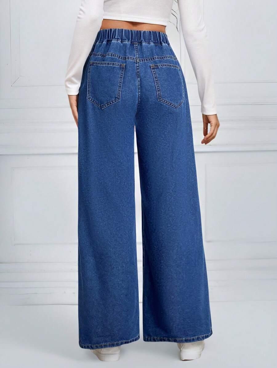 NIEBIESKIE SPODNIE JEANS