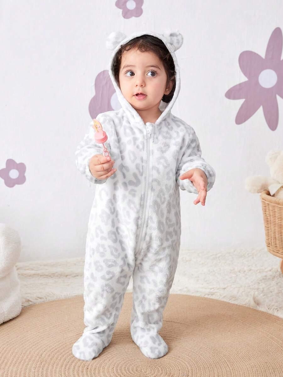 fluffy kombinezon piżama zip 