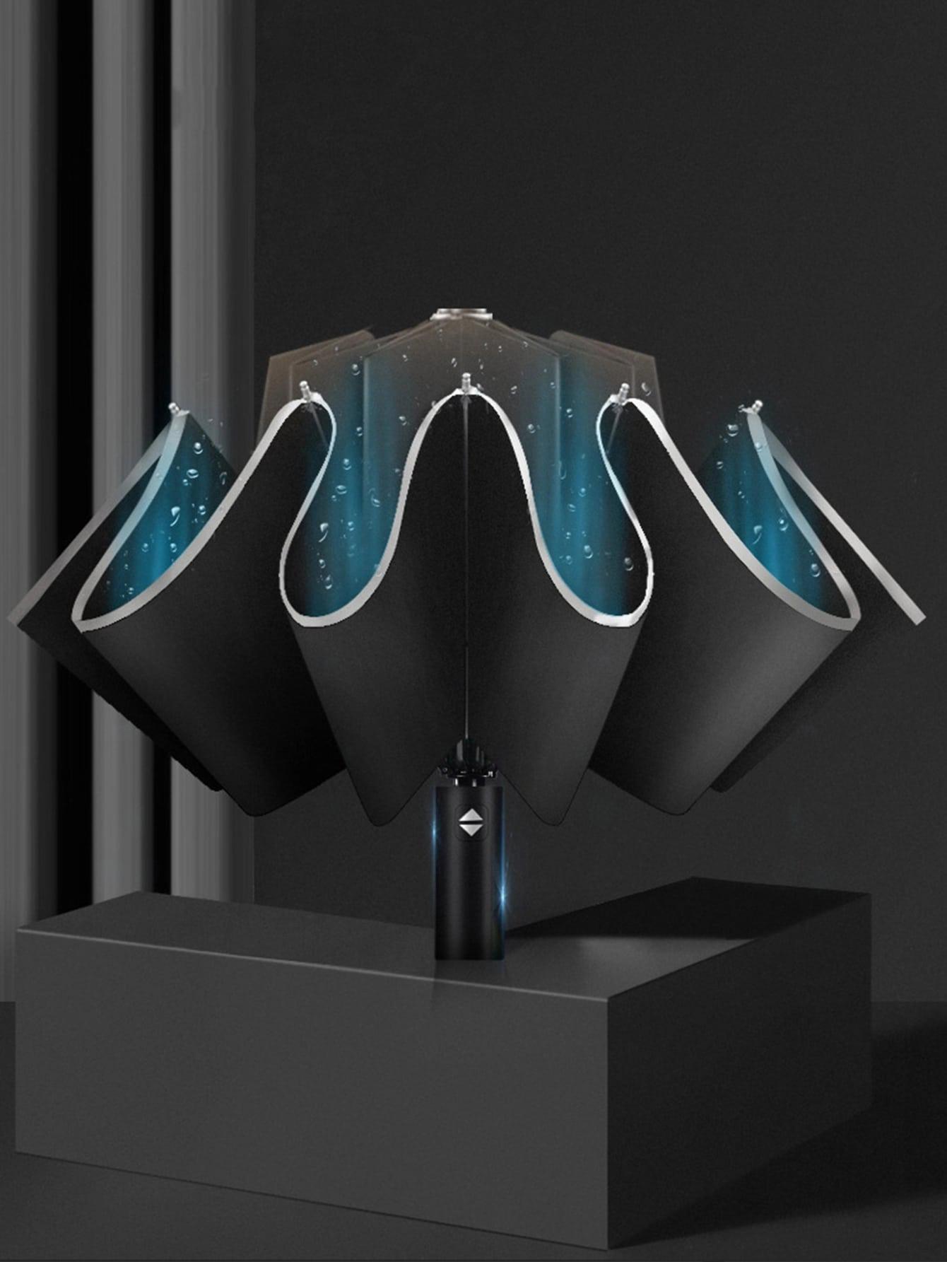 czarny AUTOMATYCZNY PARASOL