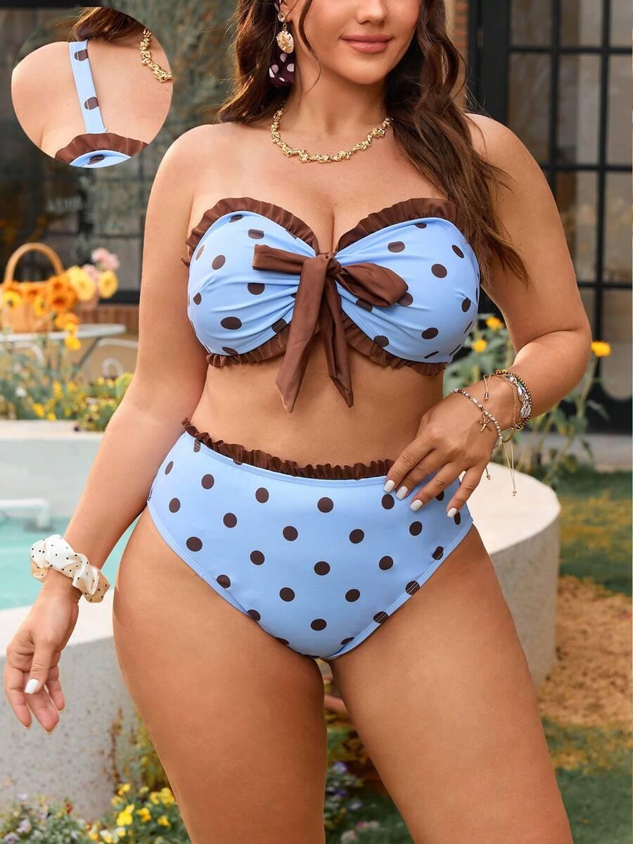 KOMPLET BIKINI WZÓR GROSZKI