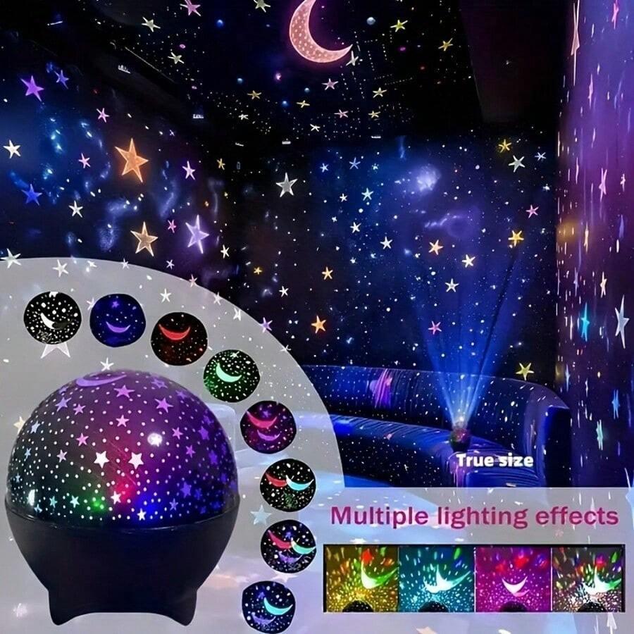lampa projektor gwiazd