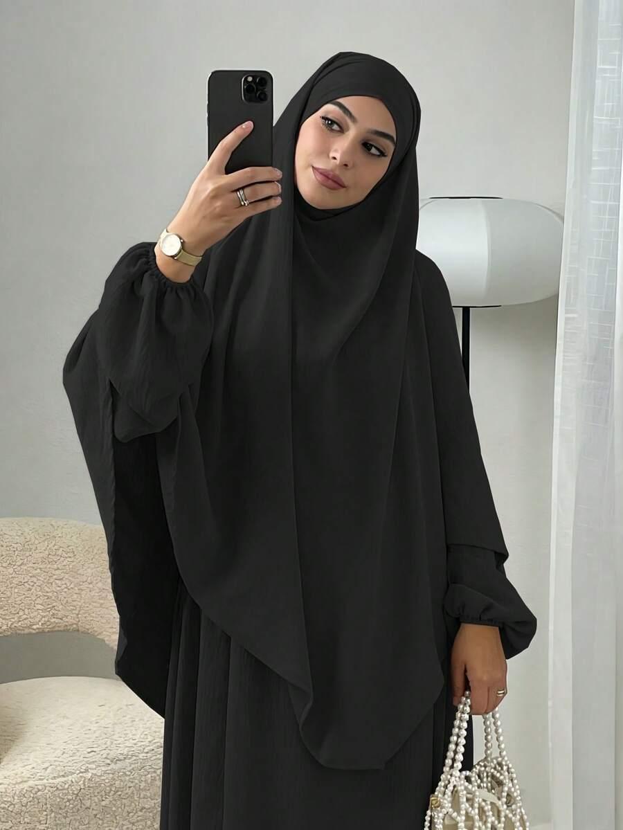 ZESTAW ABAYA Z PASKIEM I HIJAB