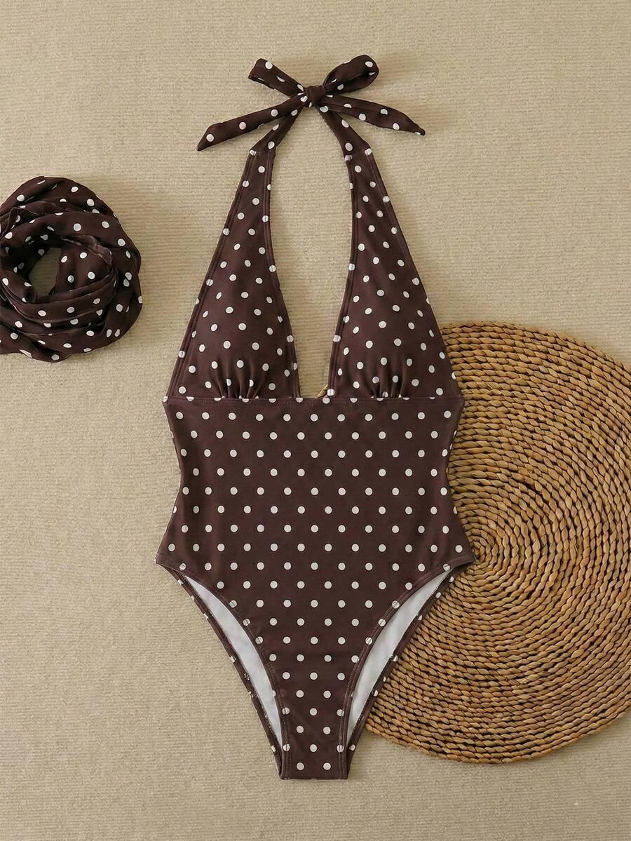JEDNOCZĘŚCIOWY STRÓJ KĄPIELOWY CHUSTA KOMPLET