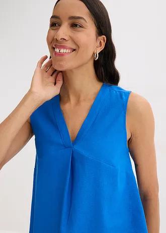lniana bluzka v-neck 