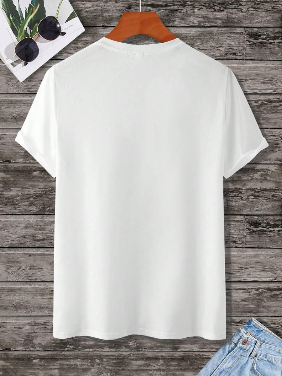 biały t-shirt basic