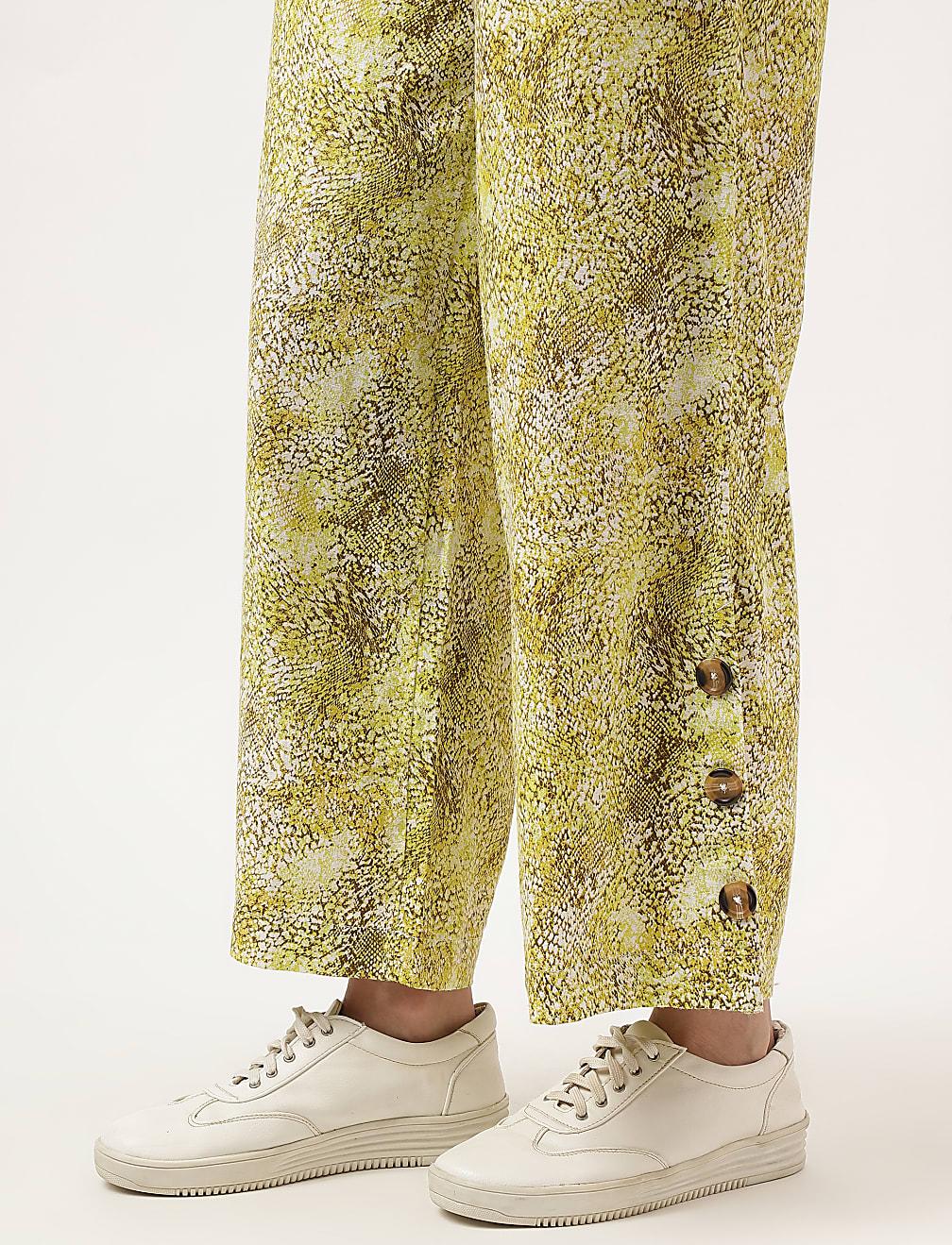 LNIANE SPODNIE PRINT T59-6071K-J4