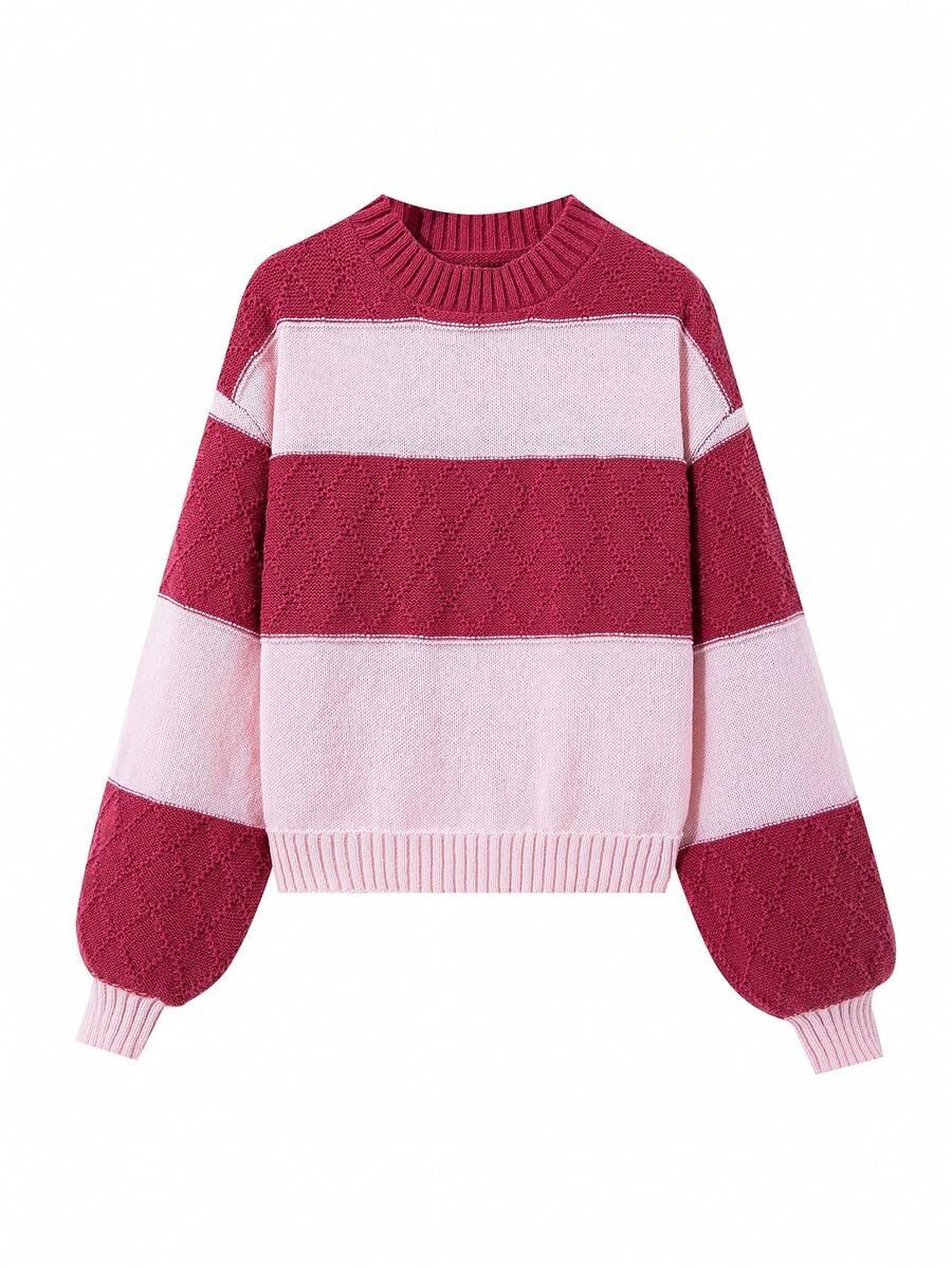sweter wzór paski