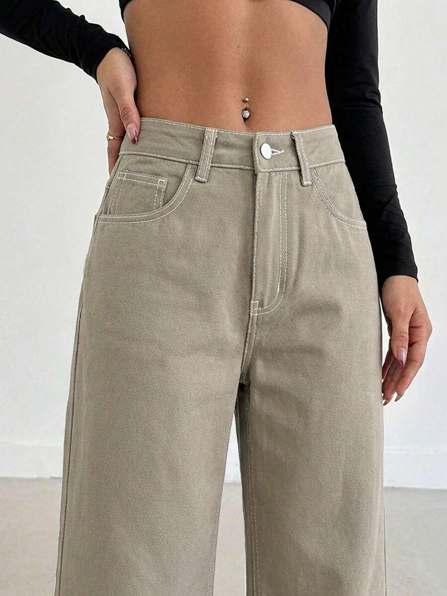 spodnie jeans animal print