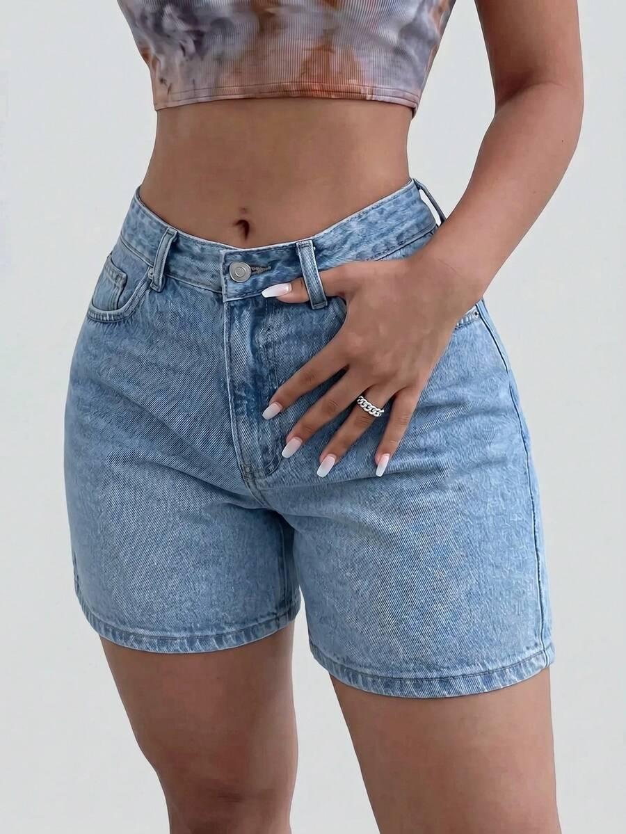 NIEBIESKIE SPODENKI JEANS