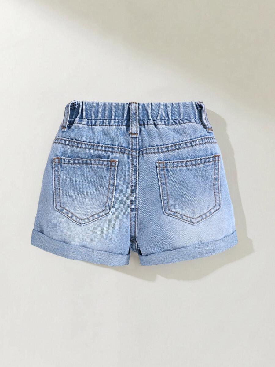 niebieskie SPODENKI JEANS