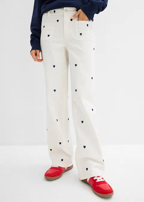 JEANSY DAMSKIE STRAIGHT LEG BAWEŁNIANE HIGH WAIST REGULAR