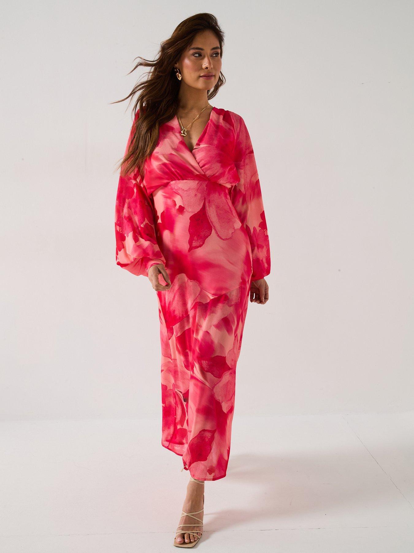 PRETTY LAVISH SUKIENKA MAXI W KWIATY 