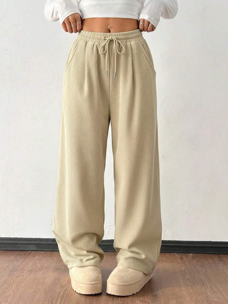 BEŻOWE SPODNIE CASUAL