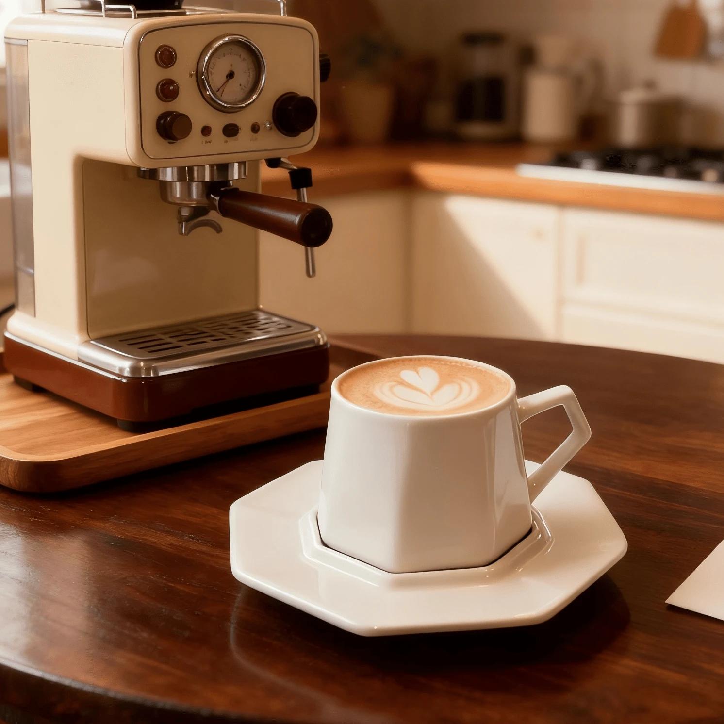 biała filiżanka do espresso 