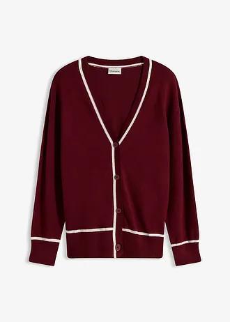 SWETER ROZPINANY Z DEKOLTEM W SEREK