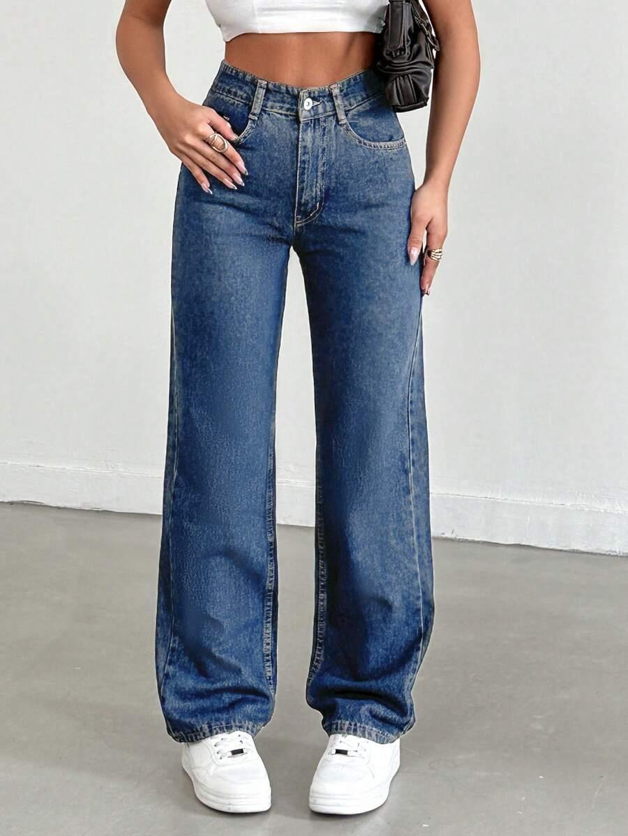 SPODNIE JEANS WYSOKI STAN