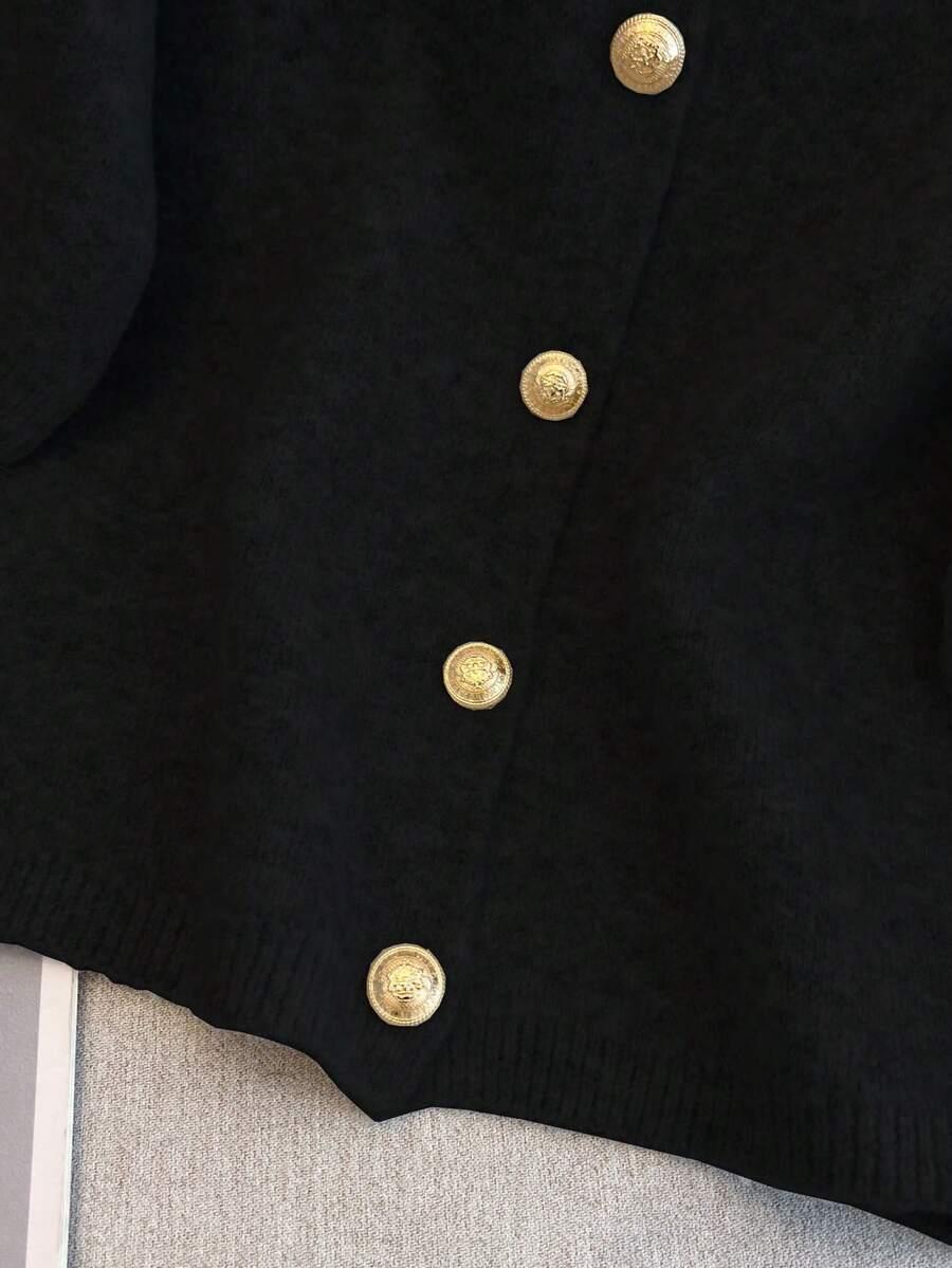 SWETER DAMSKI ROZPINANY OKRĄGŁY DEKOLT FASON